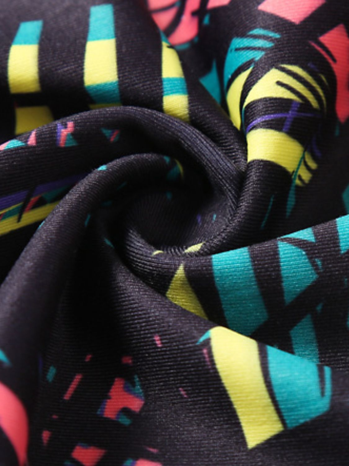 Printed Wide Waistband Active Leggings with Stirrups - High Stretch & Stylish