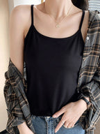 Plus Size Scoop Neck Ribbed Cami Top – Comfortable Everyday Layering Piece