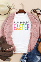 HAPPY EASTER Round Neck T-Shirt - Festive & Comfortable