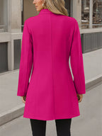 Classic Button-Up Long Sleeve Coat