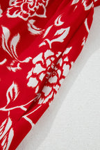 Floral Print Spaghetti Strap Empire Waist Maxi Dress