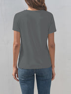 Graphic Round Neck T-Shirt - Casual & Comfortable Tee