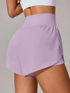 Pocketed Stretch High-Waist Shorts