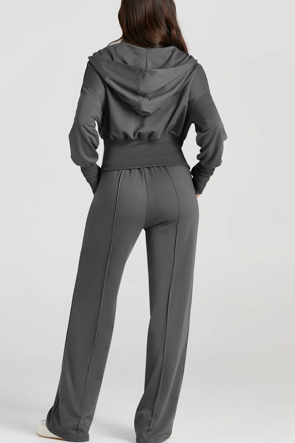 Two-Piece Zip-Up Hoodie and Jogger Pants Activewear Set