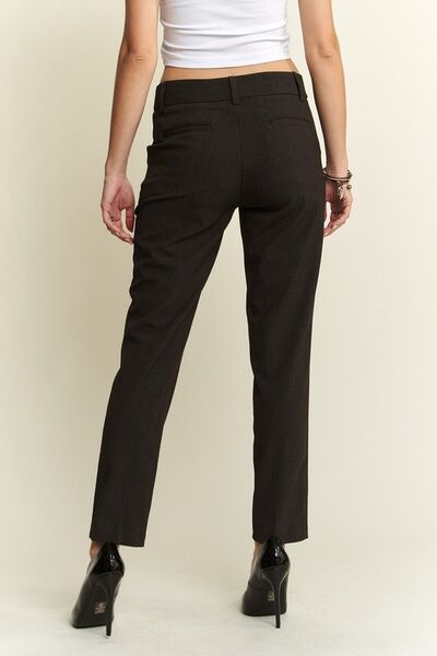 ADORA Zipper Skinny Pants with 2 Pockets