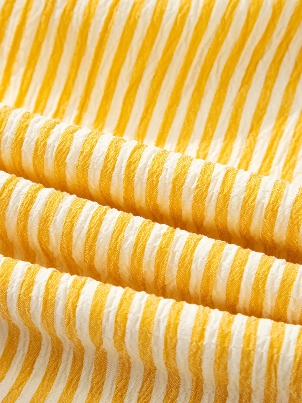 Striped Shoulder-Tie Smocked Back Casual Romper