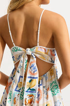 Summer Floral Print Tiered Maxi Cami Dress