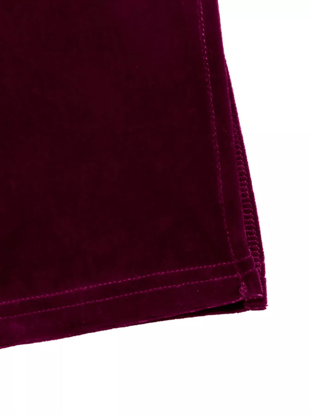 Velvet Side-Tie Slit Long Sleeve Dress