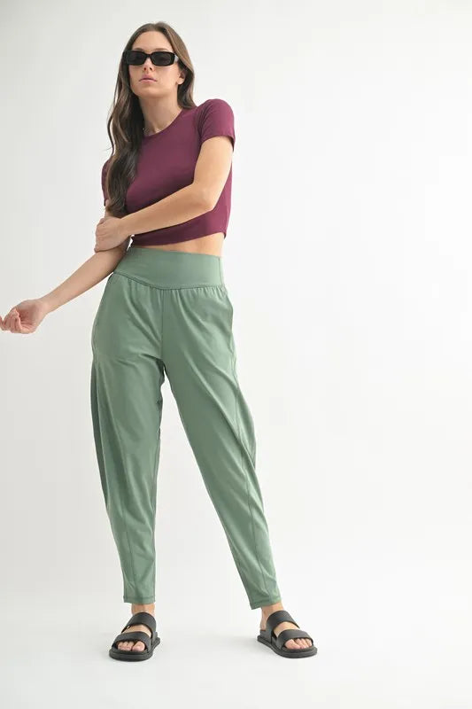 MONO B Flowbarrel High Waist Active Pants
