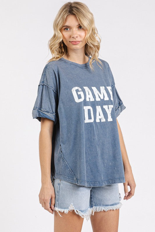 Mittoshop GAME DAY Round Neck Short Sleeve Tee