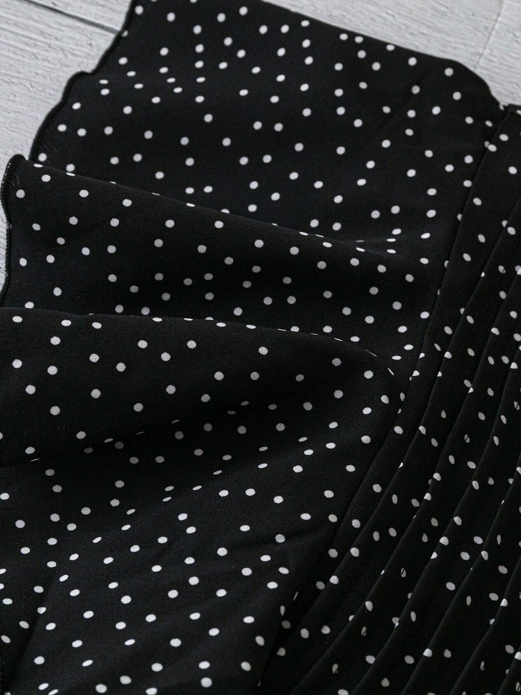 Polka Dot Ruffled Cap Sleeve Blouse - Chic & Feminine