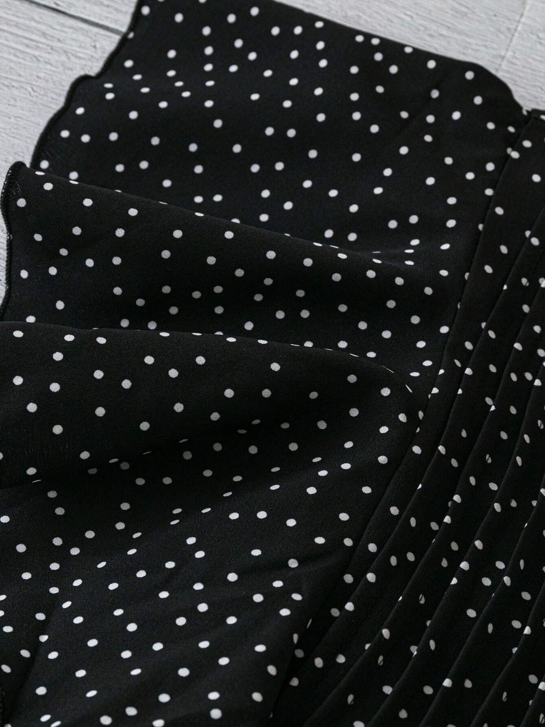 Polka Dot Ruffled Cap Sleeve Blouse - Chic & Feminine