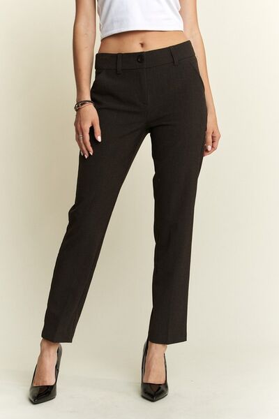 ADORA Zipper Skinny Pants with 2 Pockets