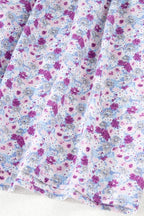 Floral Tiered Maxi Dress - Shirred Waist Elegance