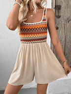 Easy Chic Ruched Strap Romper