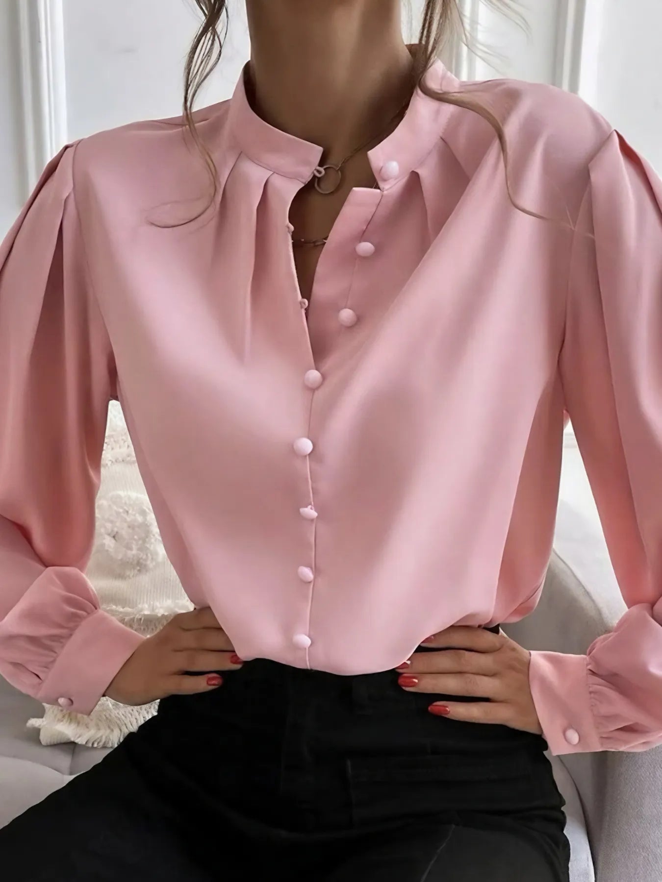 Classic Button Up Long Sleeve Shirt