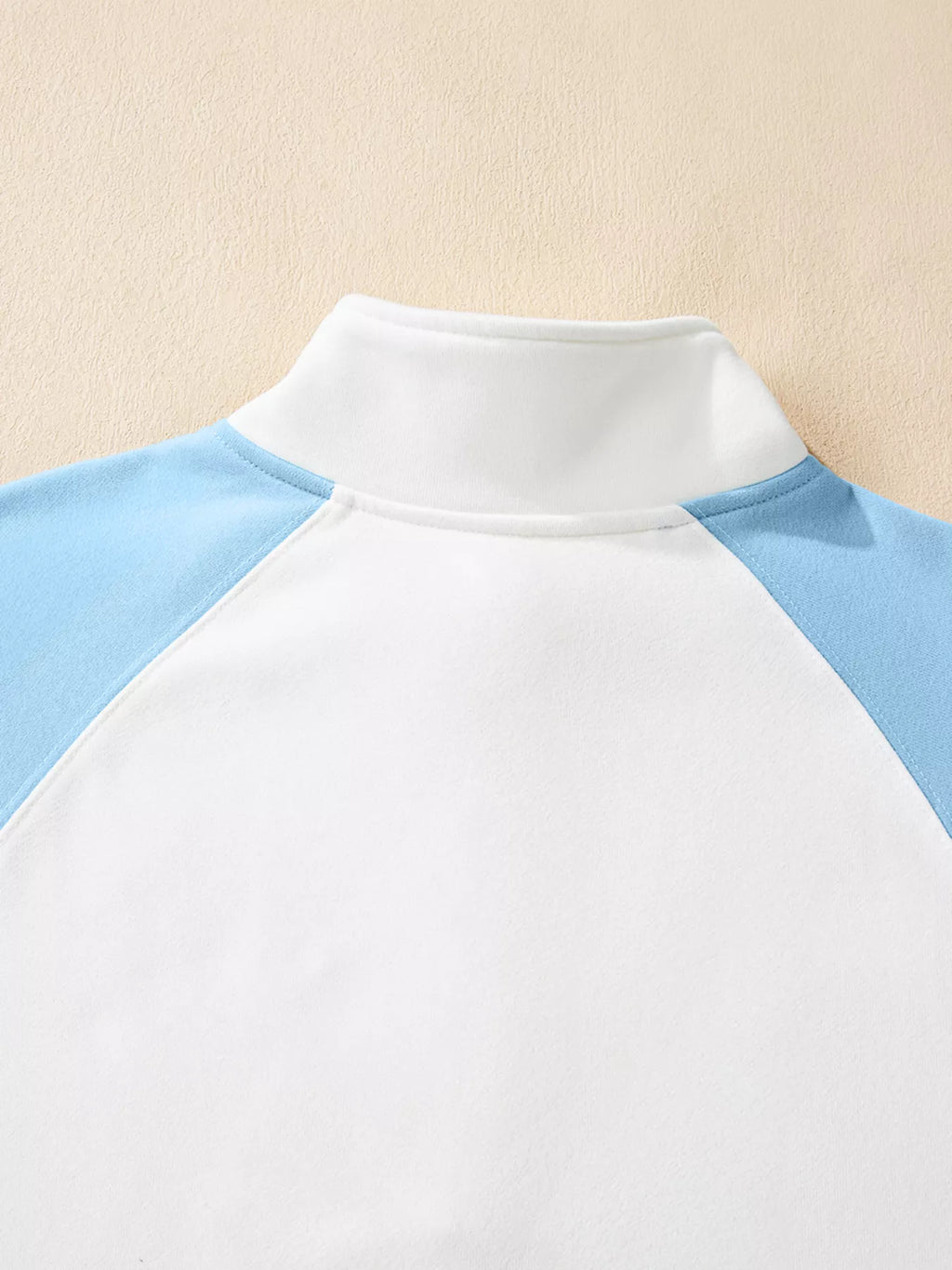 Color Block Snap Button Front Sweatshirt