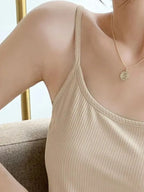 Plus Size Scoop Neck Ribbed Cami Top – Comfortable Everyday Layering Piece