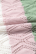 Openwork Cap Sleeve Knit Top - Chic & Breathable