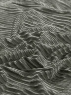 Velvet Tie-Back Square Neck Babydoll Mini Dress