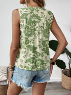 Bloom Flare Sleeveless Peplum Blouse
