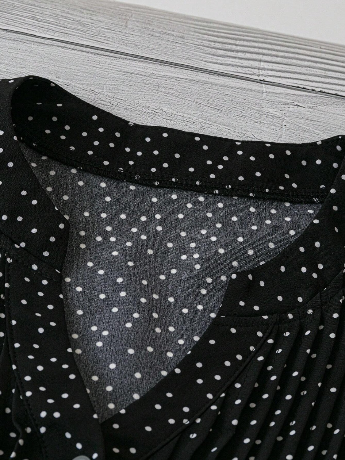 Polka Dot Ruffled Cap Sleeve Blouse - Chic & Feminine