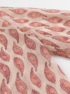 Paisley Print Frill Neck Long Sleeve Blouse