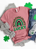 LUCKY Comfort Fit T-Shirt - Stylish & Comfortable Dusty Pink