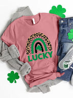 LUCKY Comfort Fit T-Shirt - Stylish & Comfortable Dusty Pink