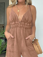 Full Size Wide-Leg Spaghetti Strap Jumpsuit – Plus Size