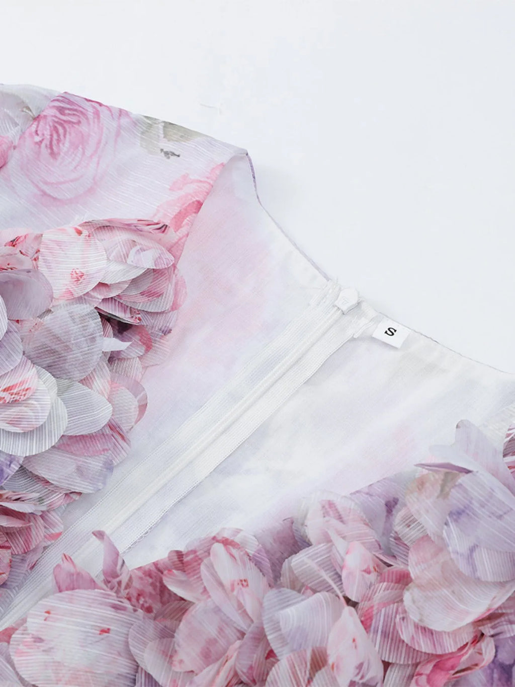 Floral Print Ruffled Mini Dress with Deep V-Neck