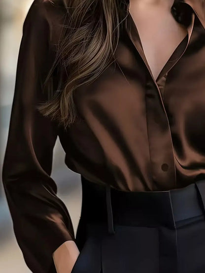 Classic Button-Down Collared Long Sleeve Shirt