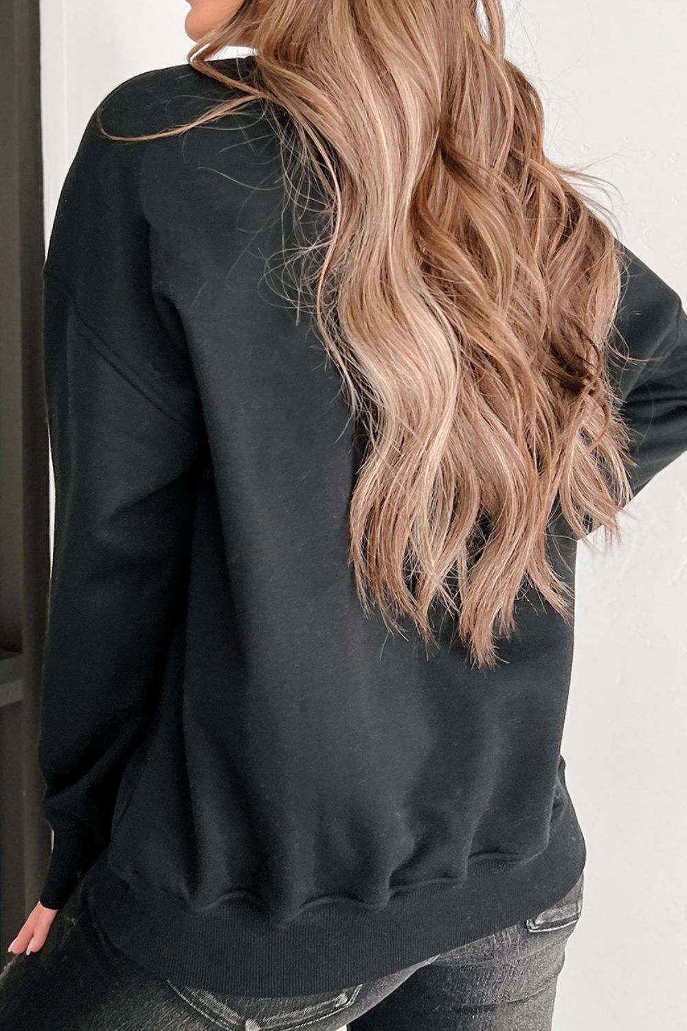 Floral Bunny Plaid Bow Easter Sweatshirt - Festive & Cozy