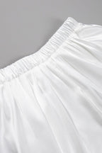 Back Elastic Waist Satin Minx Skirt - Elegant & Flowy