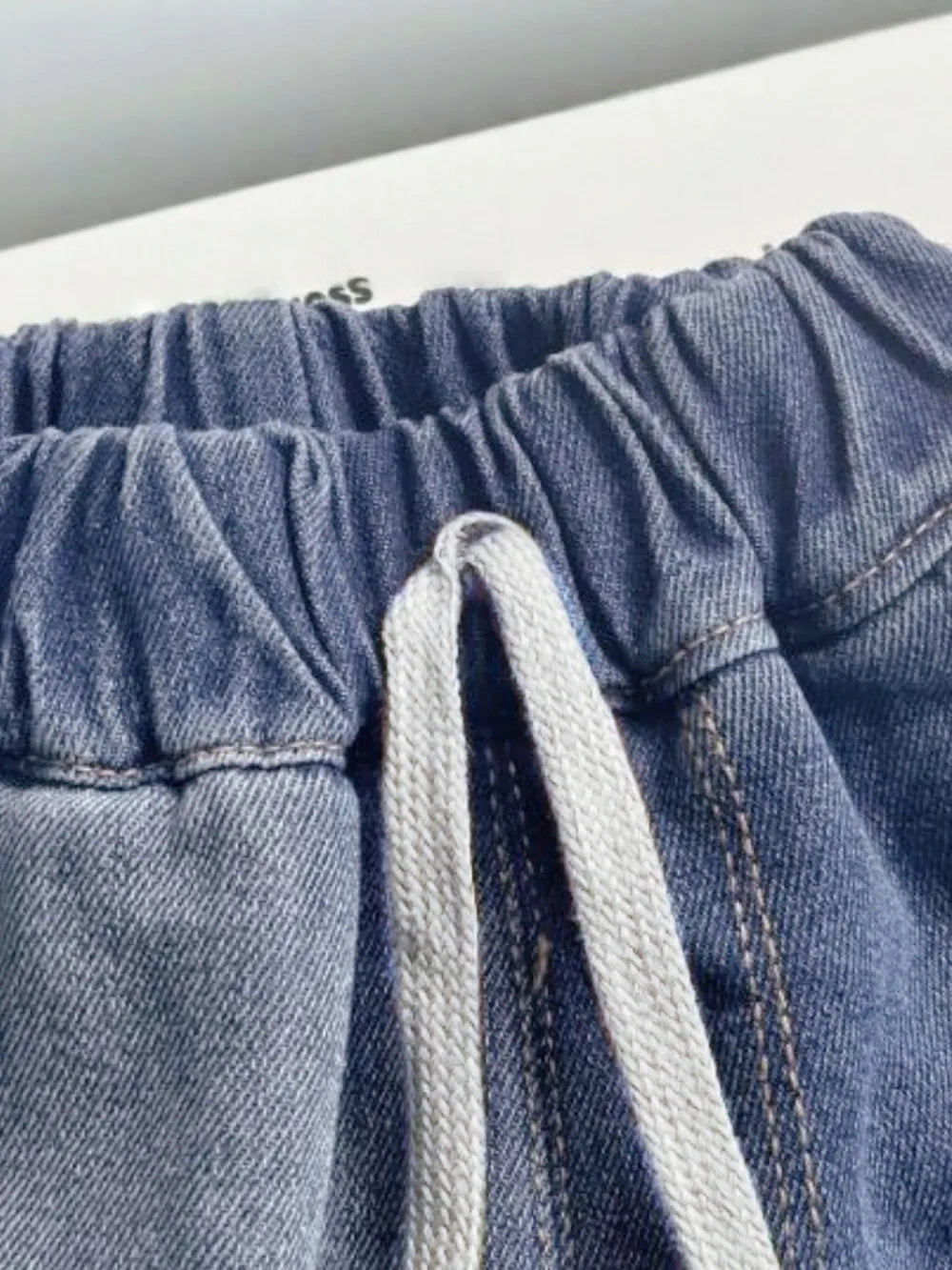 Collared Button-Up Denim Top and Shorts Set – Two-Piece Casual Outfit