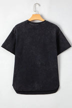 Western HOWDY Steer Head Print Loose Fit Tee