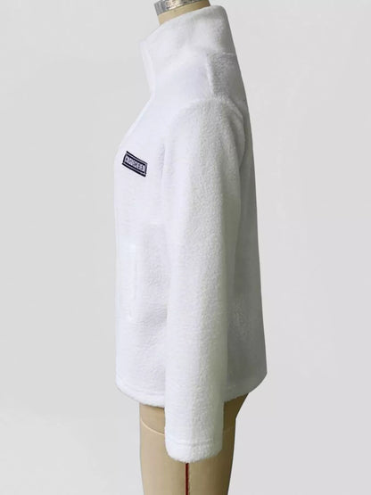 Cozy Sherpa Fleece Zip-Up Outerwear Jacket