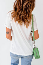 HAPPY EASTER Round Neck T-Shirt - Festive & Comfy