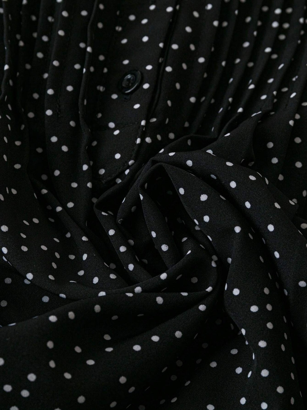 Polka Dot Ruffled Cap Sleeve Blouse - Chic & Feminine