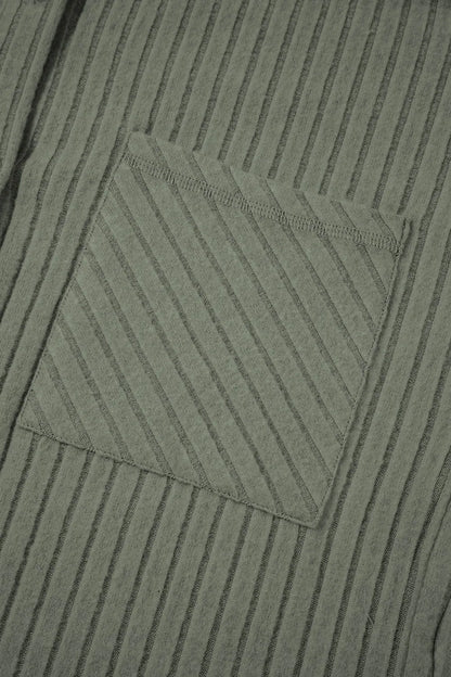Ribbed Knit Button-Up Cardigan with Pockets â€“ Cozy Everyday Layer