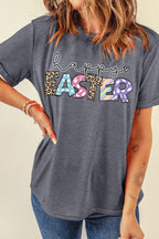HAPPY EASTER Graphic T-Shirt - Festive Short Sleeve Tee