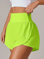 Pocketed Stretch High-Waist Shorts