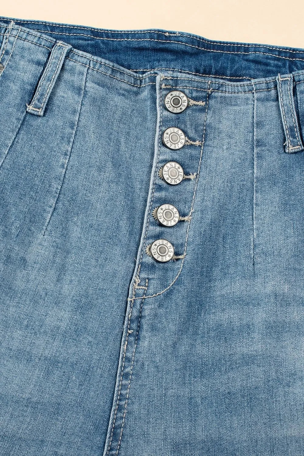 Sculpting High-Waist Button-Fly Jeans
