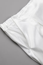 Back Elastic Waist Satin Minx Skirt - Elegant & Flowy