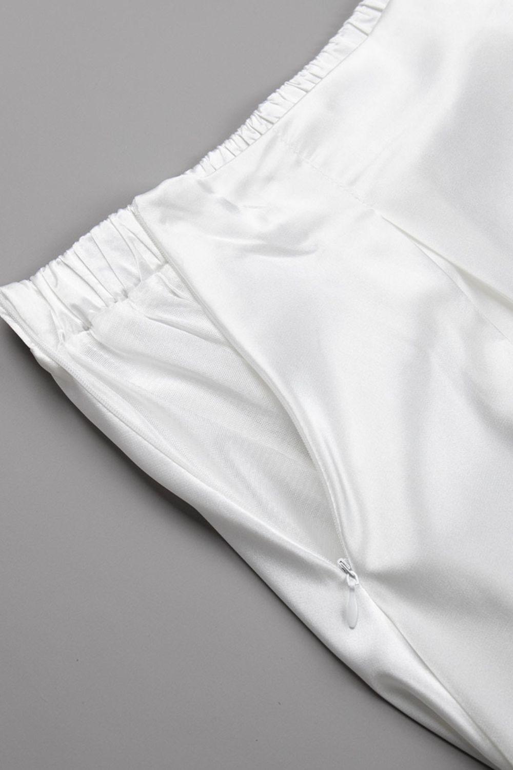 Back Elastic Waist Satin Minx Skirt - Elegant & Flowy