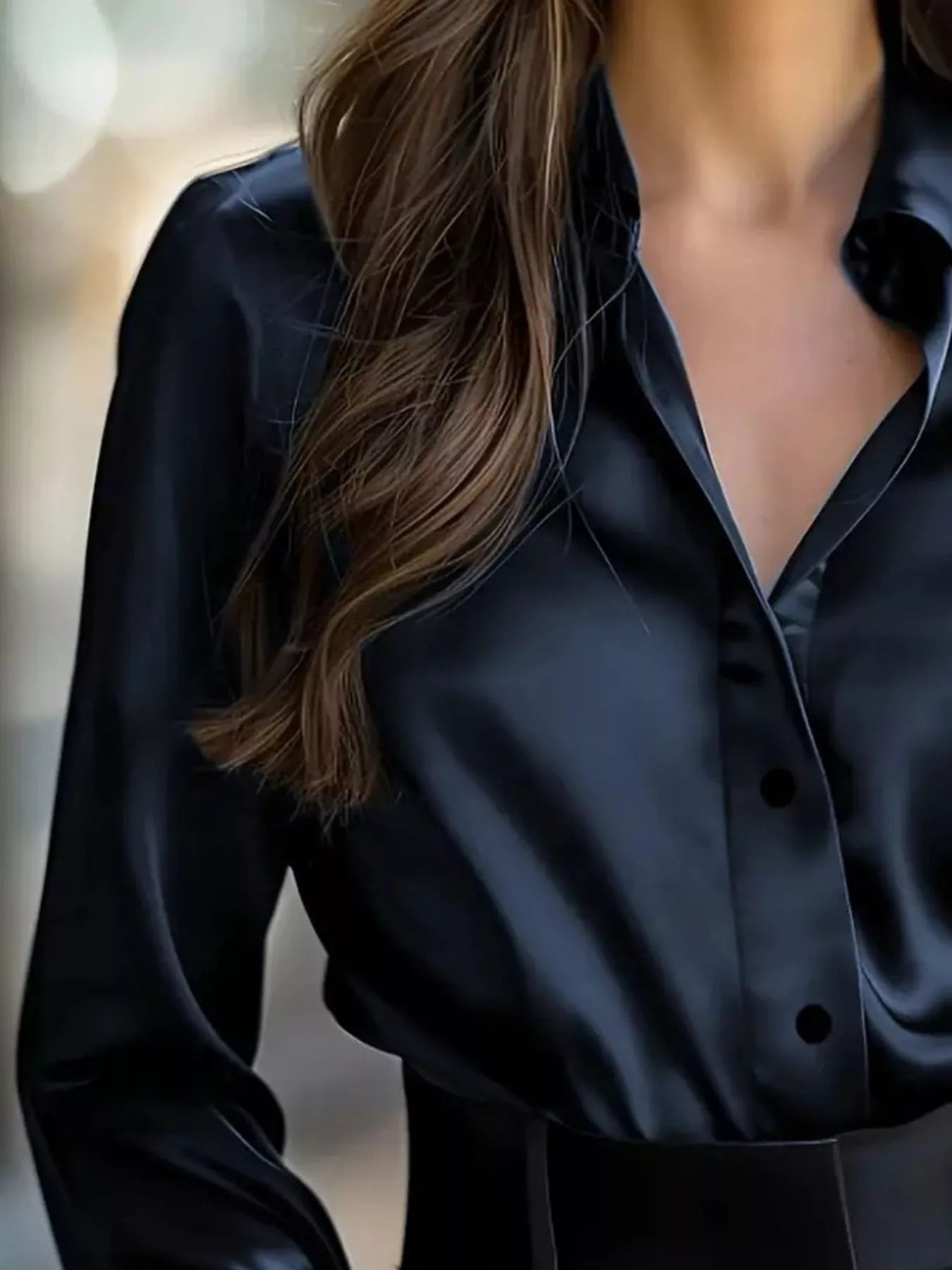 Classic Button-Down Collared Long Sleeve Shirt