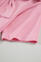 Comfortable Bow Round Neck Short Sleeve T-Shirt
