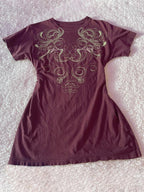 Graphic Round Neck Short Sleeve T-Shirt - Casual & Trendy