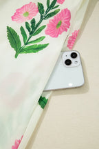 BlossomBreeze Floral Flutter Sleeve Summer Mini Dress