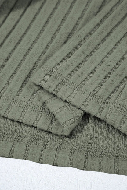 Ribbed Knit Button-Up Cardigan with Pockets â€“ Cozy Everyday Layer